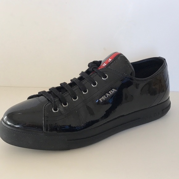 Prada black patent snickers - Picture 1 of 8